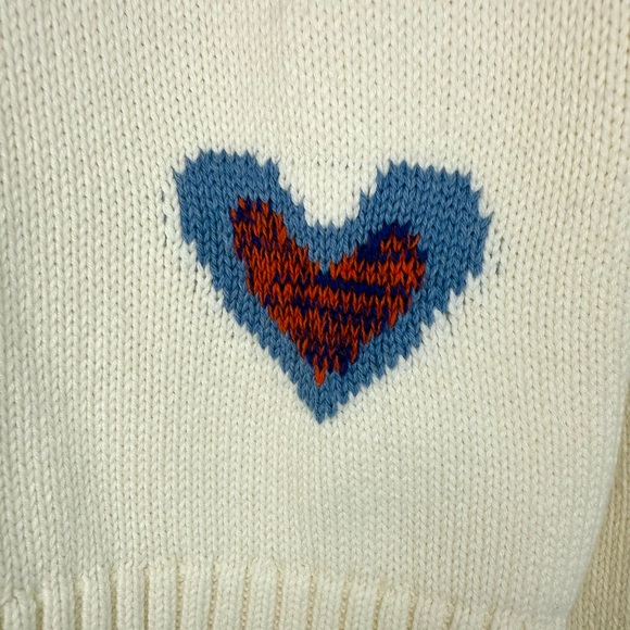 Rails Zoey Intarsia Star Cotton & Cashmere Sweater Ivory Rainbow Size M, NWOT - Picture 7 of 16